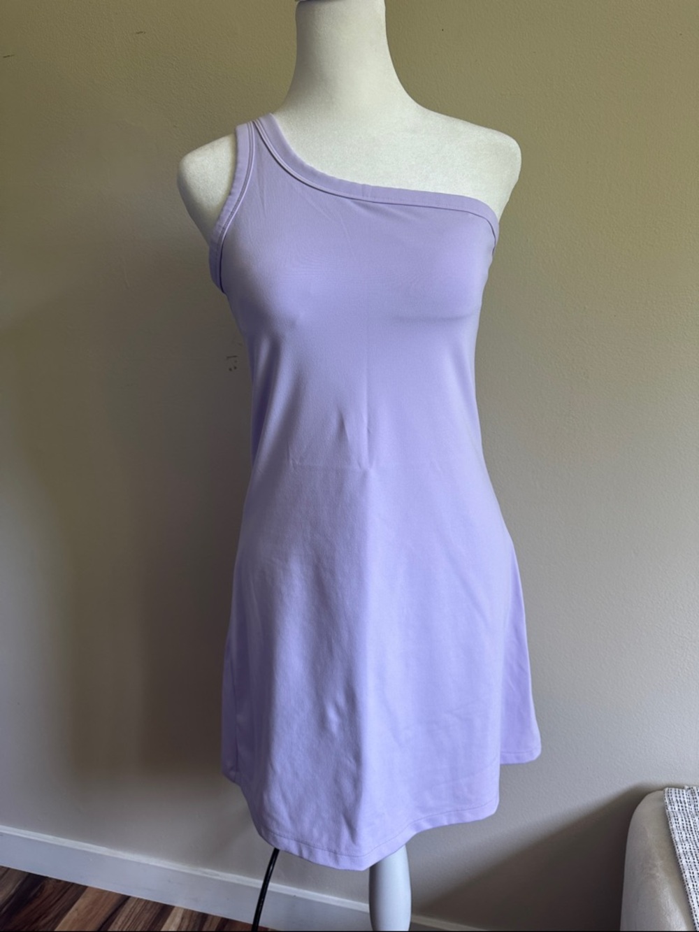 Women’s One-Shoulder Lavender Dress